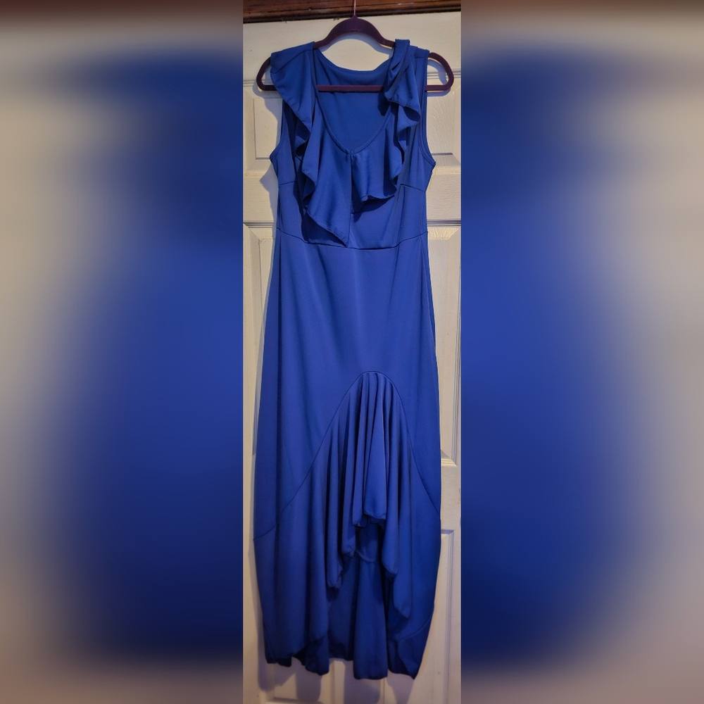 Elegant Blue Women's Dress